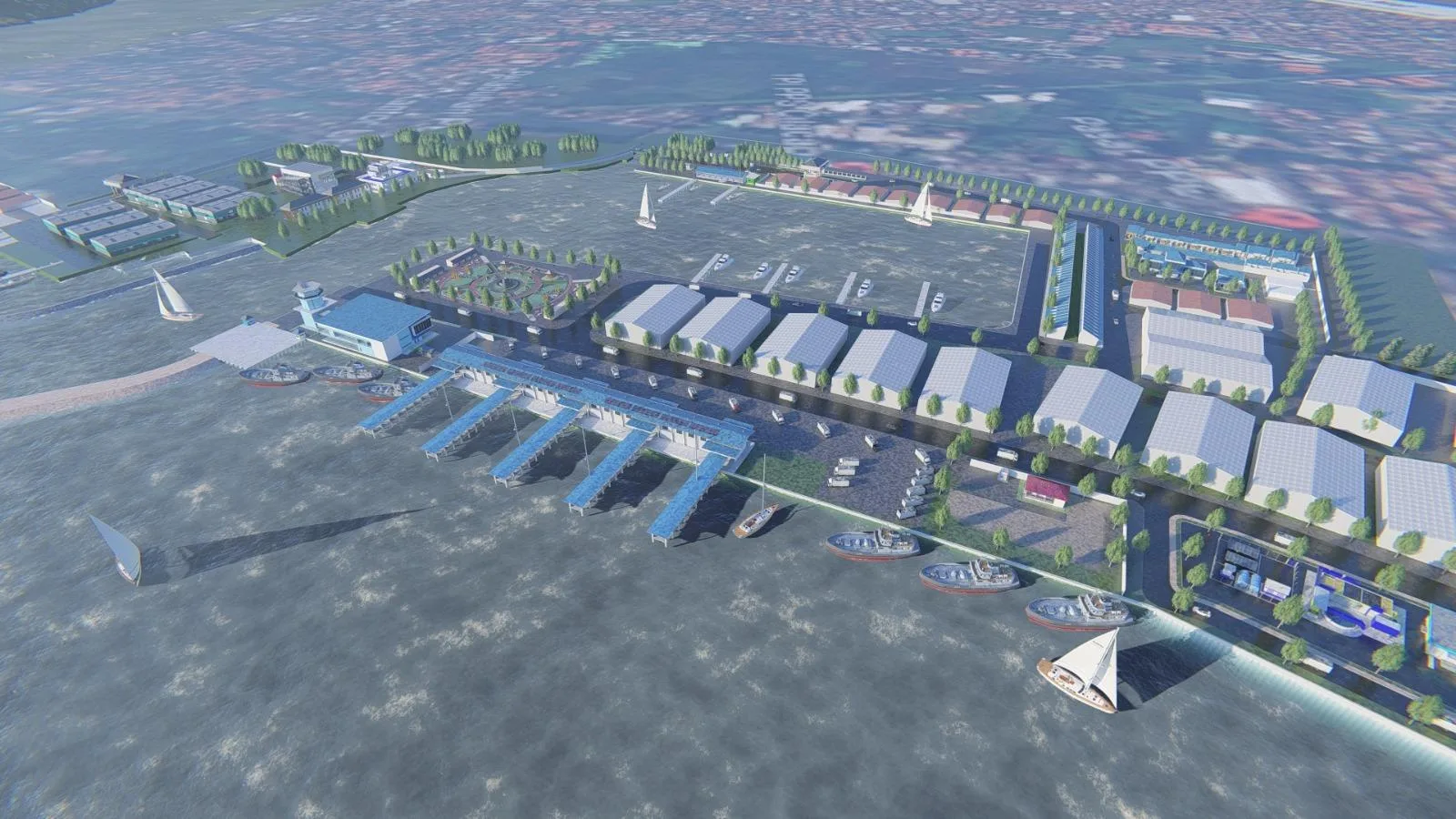 Ilustrasi Dermaga dan TPI-D